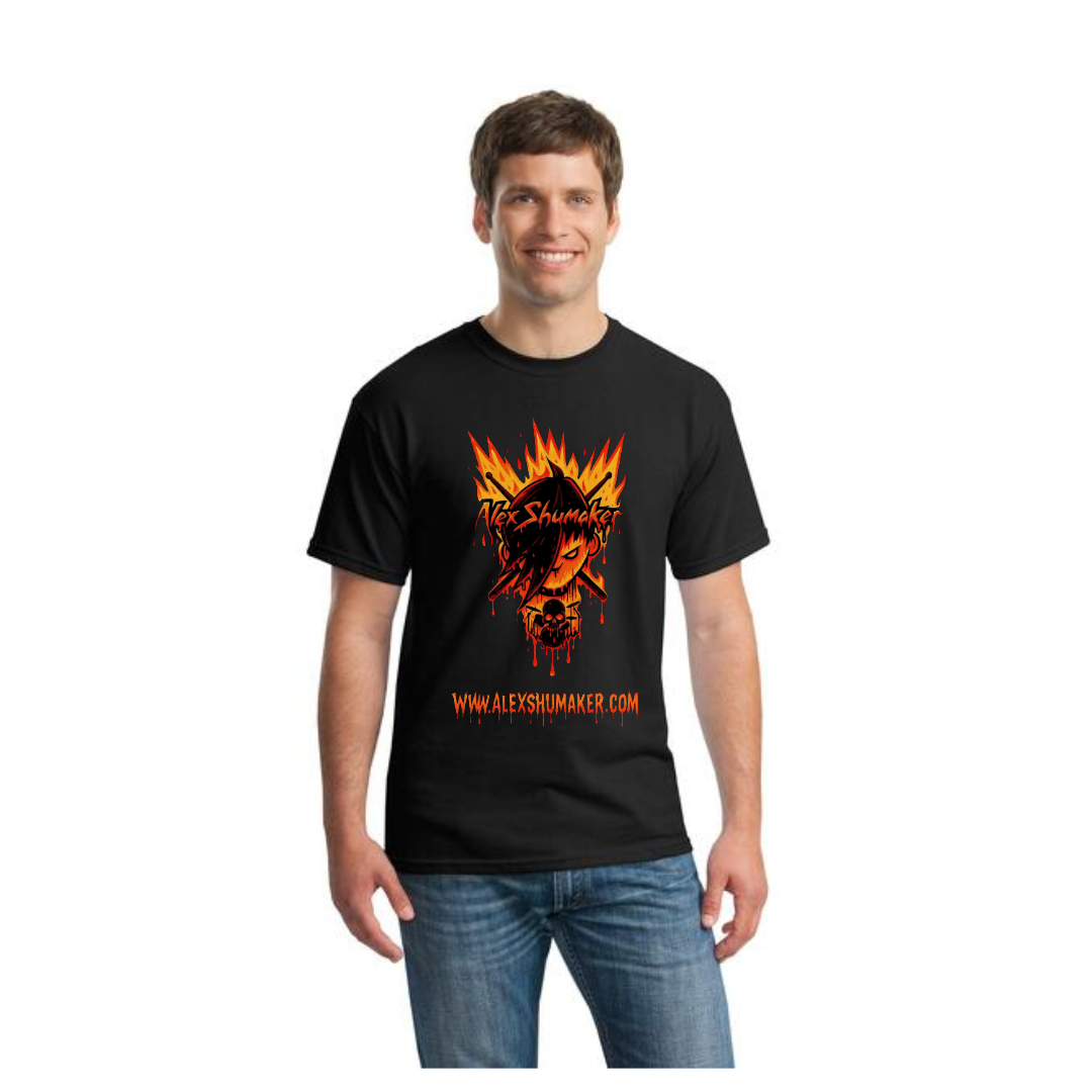 Alex Shumaker Shirt FIRE Logo Shirt